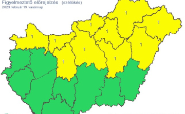  Elsőfokú riasztást adott ki az erős szél veszélye miatt a meteorológiai szolgálat